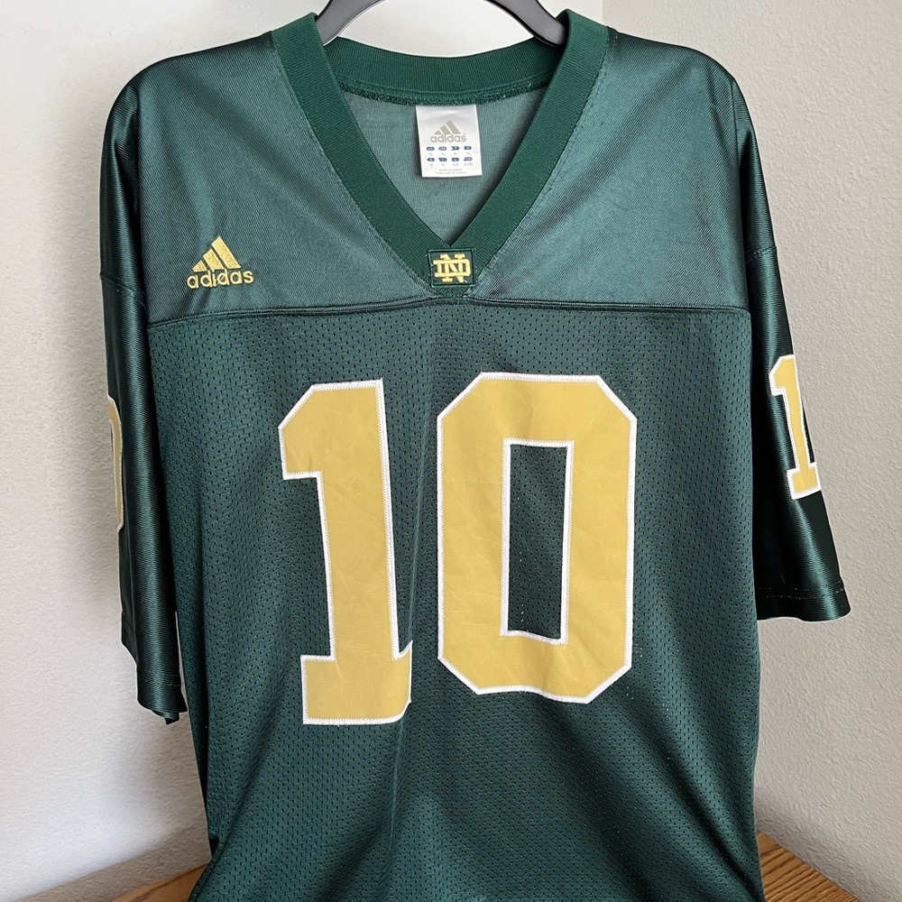 Brady Quinn Adidas Notre Dame Football Jersey (XL)
